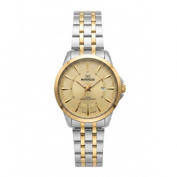 Mirage 8838 Silver Gold Ivory Dial Man MDBTGIV